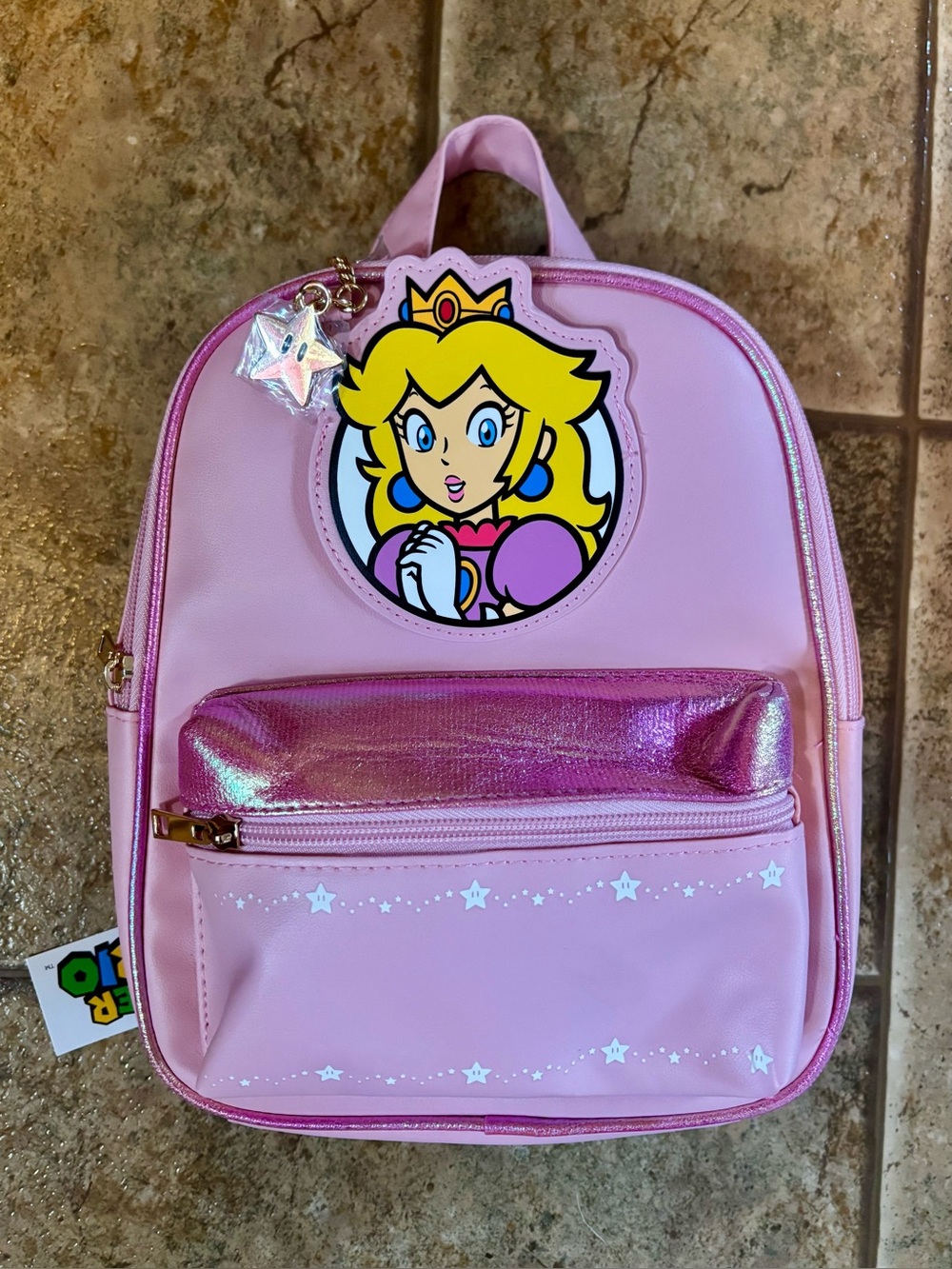 NWT Bioworld Nintendo Super Mario Princess Peach Mini Backpack